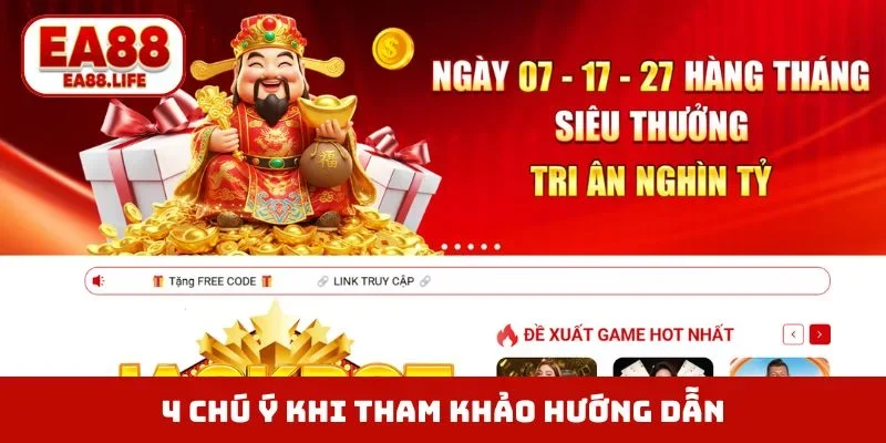 4 chú ý cần nhớ khi tham khảo mục hướng dẫn