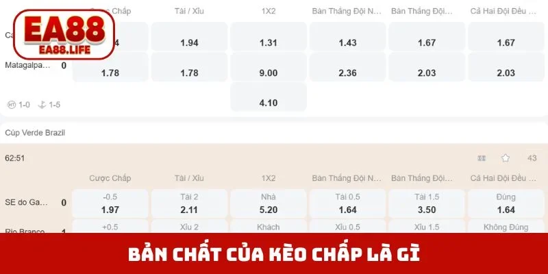 Bản chất của kèo chấp là gì